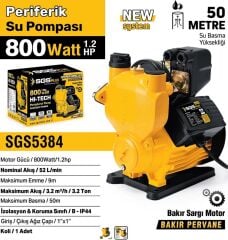 SGS PERİFERİK SU POMPASI 800 WATT 1.2 HP SGS5384