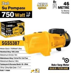 SGS JET SU POMPASI 750 WATT 1.0 HP SGS5387
