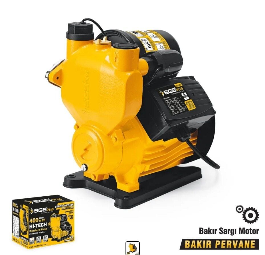SGS OTOMATİK PERİFERİK SU POMPASI 400 WATT 0.55 HP SGS5382
