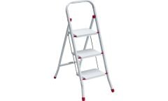 Saraylı Pratik Metal Merdiven Beyaz 3 Basamaklı - 8695849009561