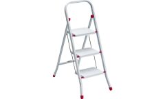Saraylı Pratik Metal Merdiven Beyaz 3 Basamaklı - 8695849009561