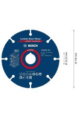 Bosch EXPERT Carbide Multi Wheel Kesici Disk 125 mm, 22,23 mm