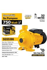 SGS5386 SANTRİFÜJ SU POMPASI 750 WATT 1.0 HP SU ÇEKME DİNAMOSU BAKIR SARGI
