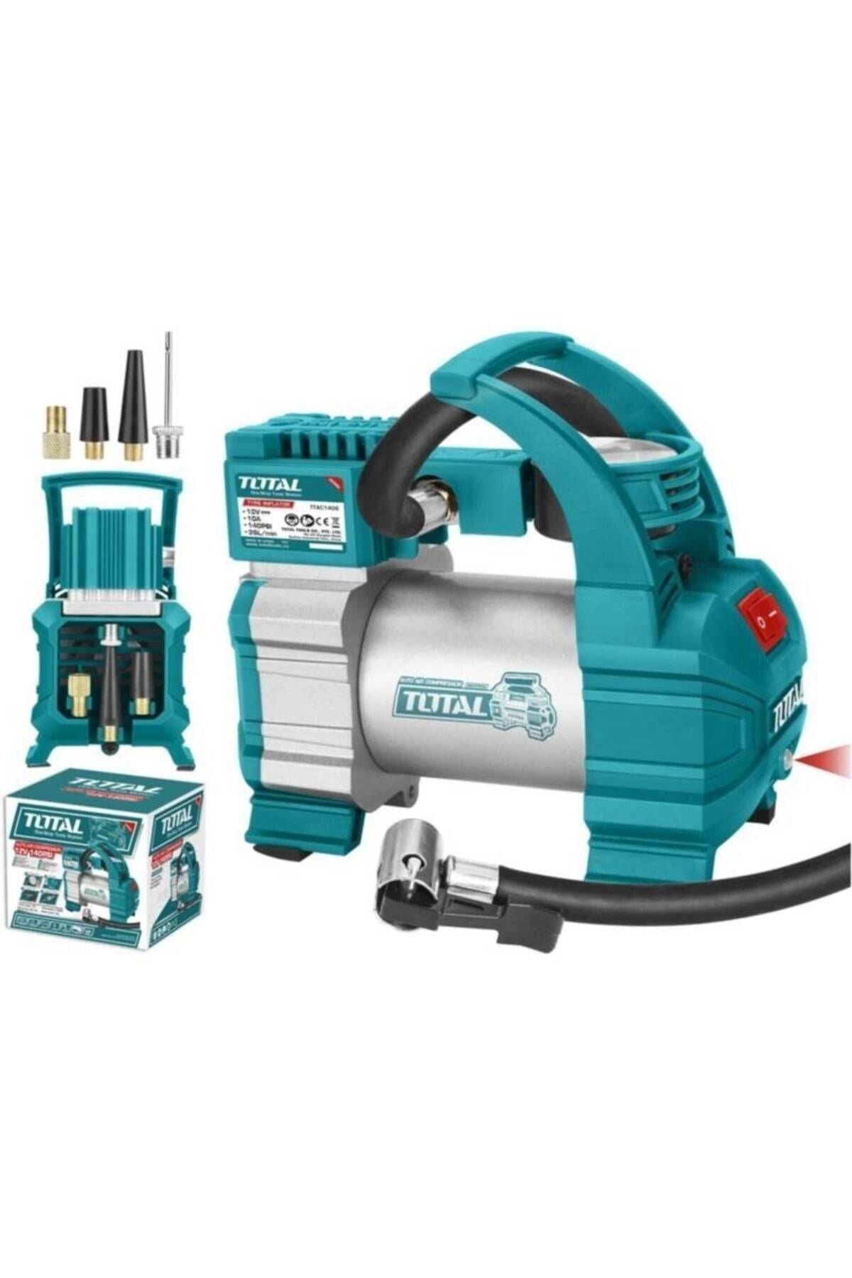 TOTAL ARAÇ HAVA KOMPRESÖRÜ 140 PSI TTAC14061