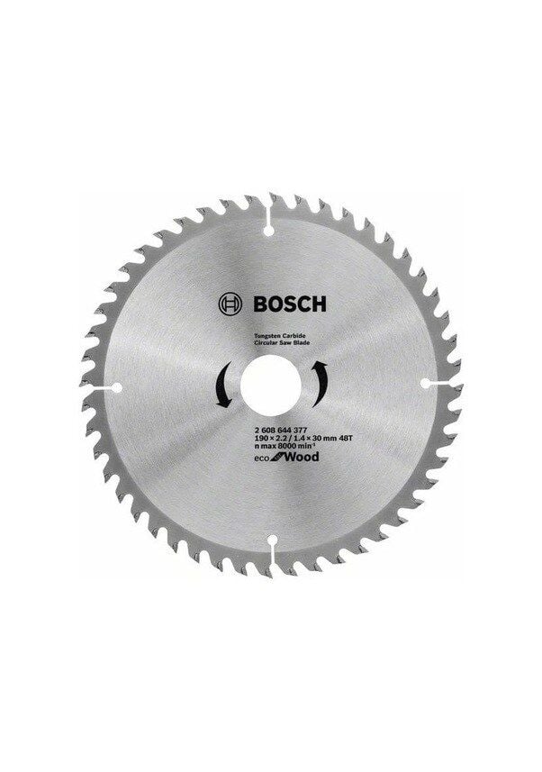 Bosch Eco For Wood 190 Mm 48 Diş Ahşap Daire Testere Bıçağı