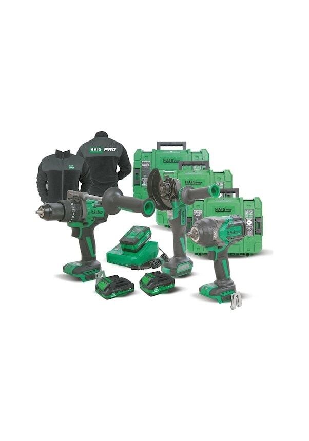 HaisPro Profesyonel Akülü El Aletleri Set-5