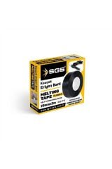 SGS1115 Eriyen Bant 20mmx3 Mt. Elektrikçi Bandı Kablo Bantı Su Geçirmez Su Altı Yapışkanlı Kauçuk