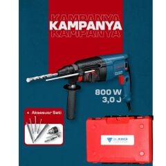 Big Power 800 W Kırıcı Delici + Aksesuar ve Sırt Çantası Seti