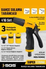 SGS4253 3 FONKSİYONLU BAHÇE SULAMA ARAÇ YIKAMA TABANCASI SETİ  (4 PARÇA SET)