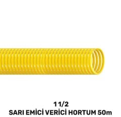 SGS4359 1 1/2 Sarı Emici Verici Hortum 50 Metre