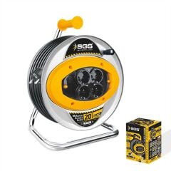 SGS2110 Metal Makaralı Uzatma Kablosu 3x2,5*20mt