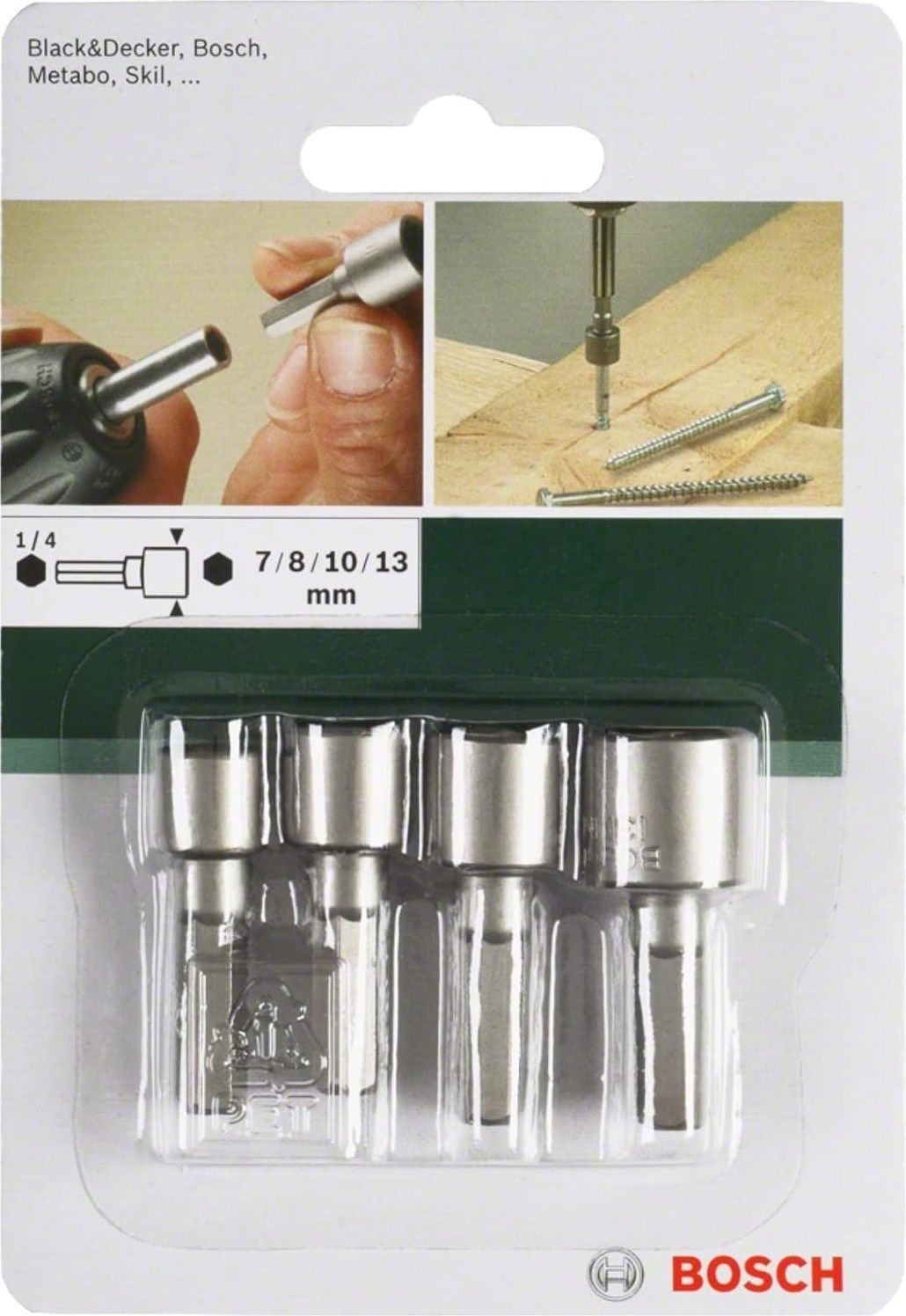 Bosch 4 Parçalı Lokma Seti 7/8/10/13 Mm