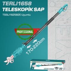 TOTAL AKÜLÜ BUDAMA MAKASININ TELESKOPİK SAPI - UZATMA ÇUBUĞU- TERLI1658 16V