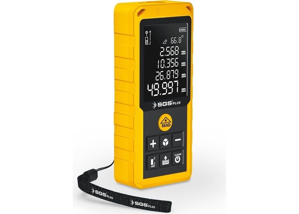 SGS5426 - 100 Metre Lazer Metre Mesafe Ölçer - Pisagor - Alan - Hacim - Mesafe - Otomatik Alçı ÖlçM
