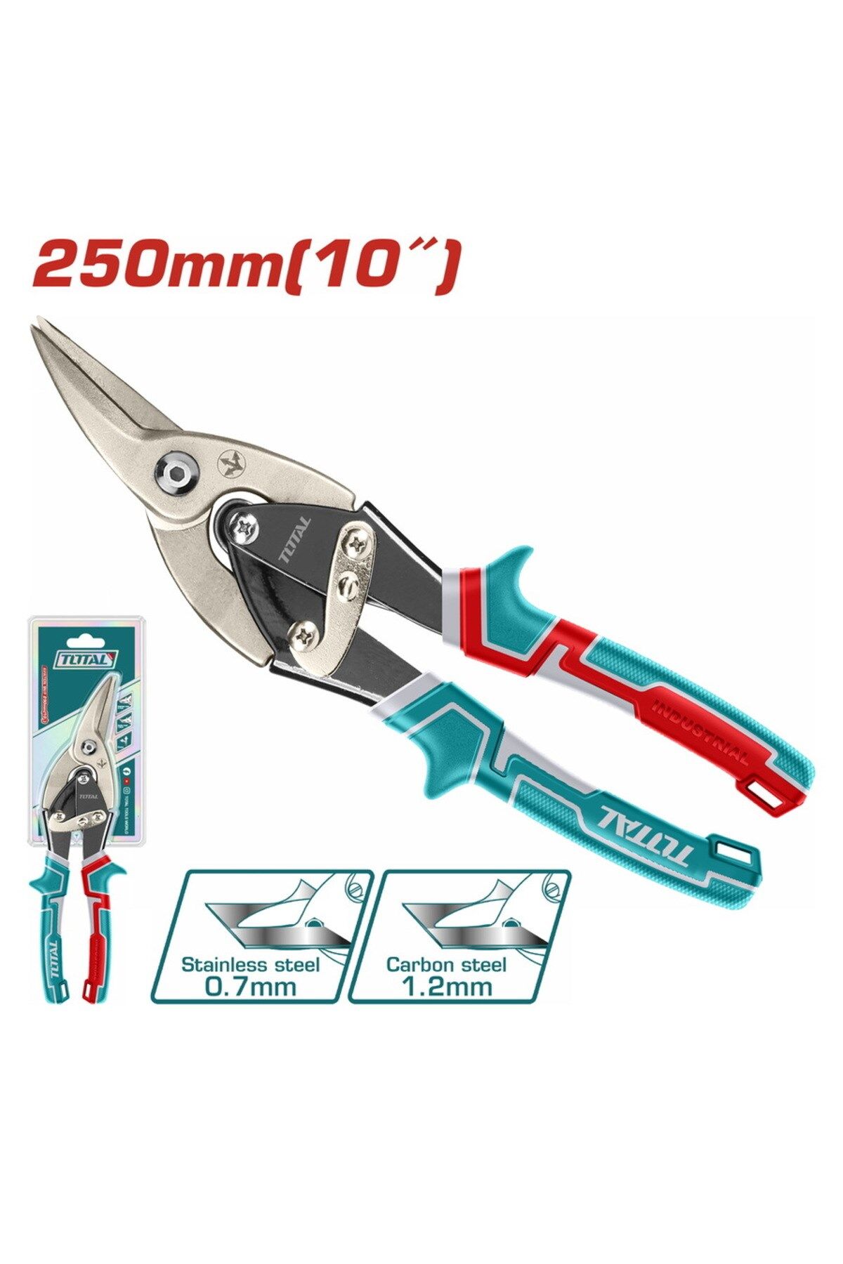 TOTAL Alüminyum Ve Saç Kesme Makası SOL 250 MM Yüksek Kalite THT521106 NMS HIRDAVAT()