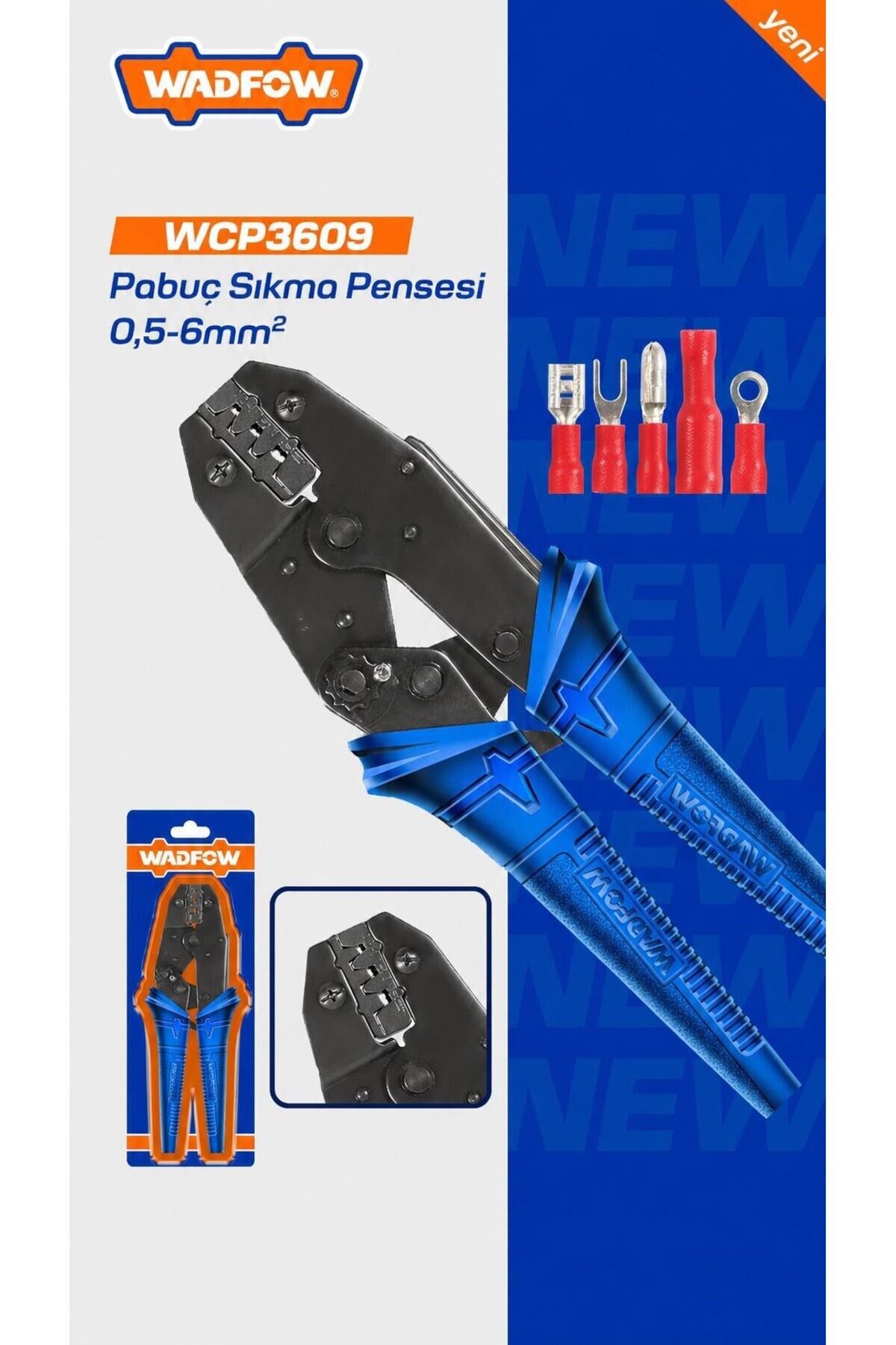 WADFOW İzoleli Pabuç Sıkma Pensesi 0.5-6 mm2