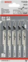 Bosch  - Temiz Kesim Serisi Ahşap İçin T 101 B Dekupaj Testeresi Bıçağı - 5'Li Paket