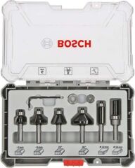 Bosch Freze Seti 6 Parça Karışık 8 mm (Pro) 2607017469