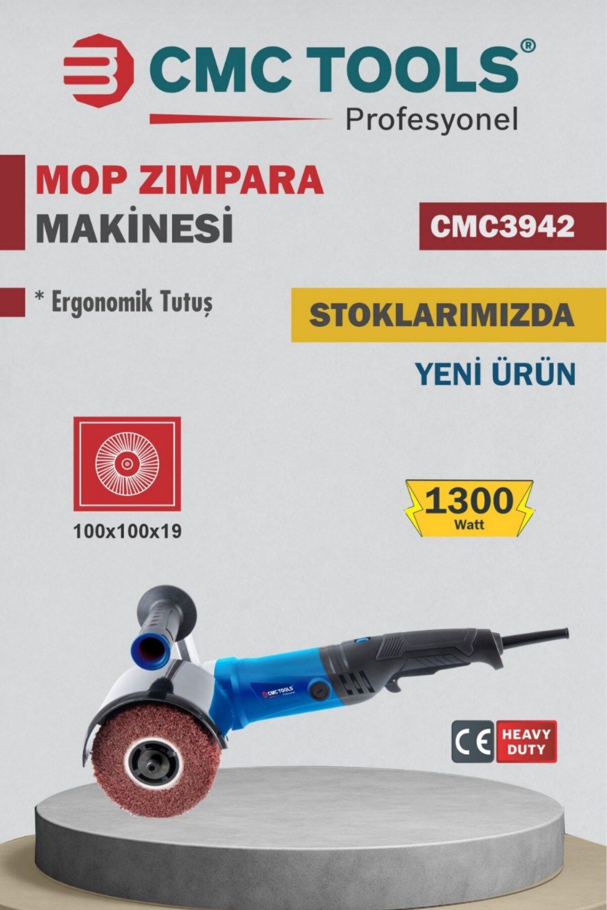 CMC 1300 Watt Profesyonel Mop Zımpara Makinesi – CMC3942