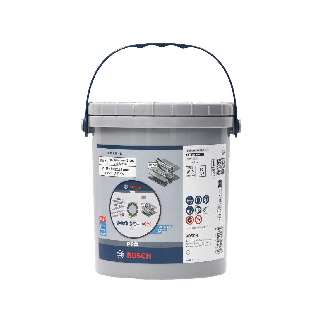 Pro Stainlesssteel & Metal Kesme Disk 115mm, 100ad - 2608626112