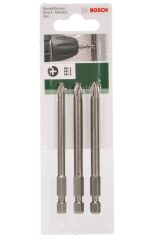 Bosch Yıldız Vidalama Ucu Seti Ph1/2/3x89 Mm 3'lü 2609255966