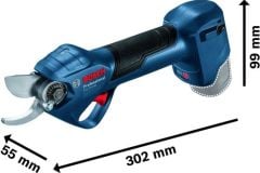 Bosch Pro Pruner Akülü Dal Budama Makası Akü Hariç