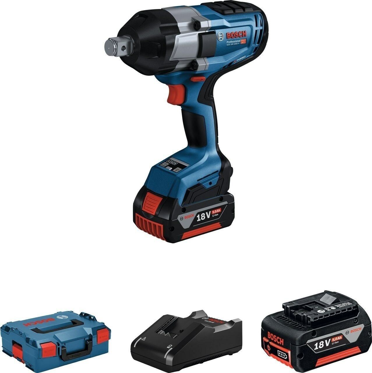 Bosch Professional GDS 18V-1050H Somun Sıkma(2x5.0Ah;L-Boxx) - 06019j8522