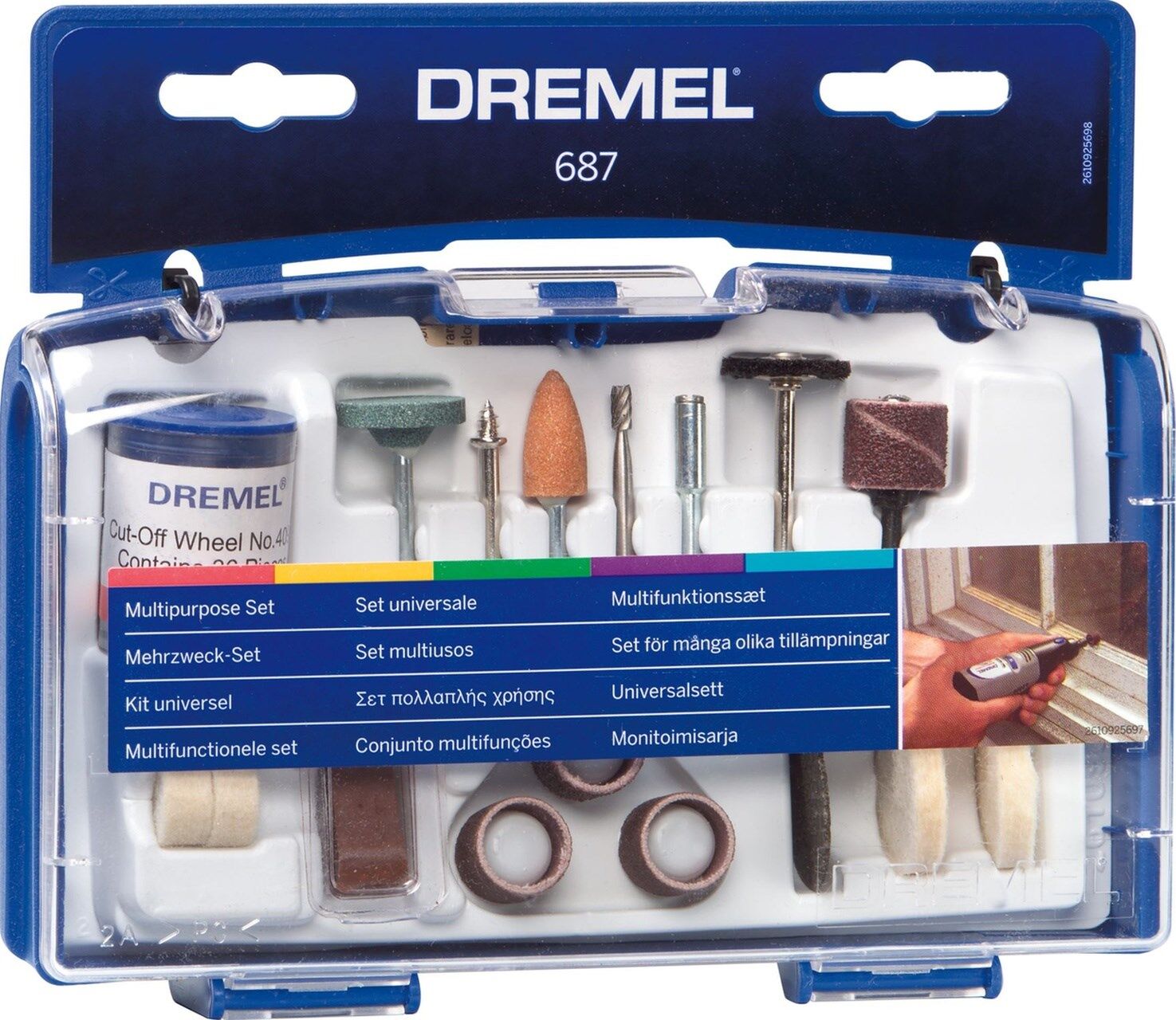 Dremel Çok Amaçlı Aksesuar Seti (687) 52'Li - 26150687JA