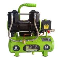 Hais 9 Litre Sessiz Yağsız Hava Kompresörü 1.2 HP Yeni Model