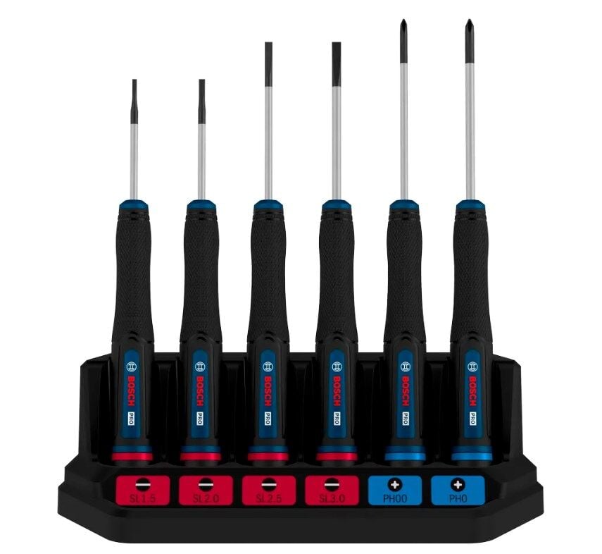 Bosch Profesyonel Hassas Tornavida PH/SL Seti, 6 Parça Klemens Tornavida