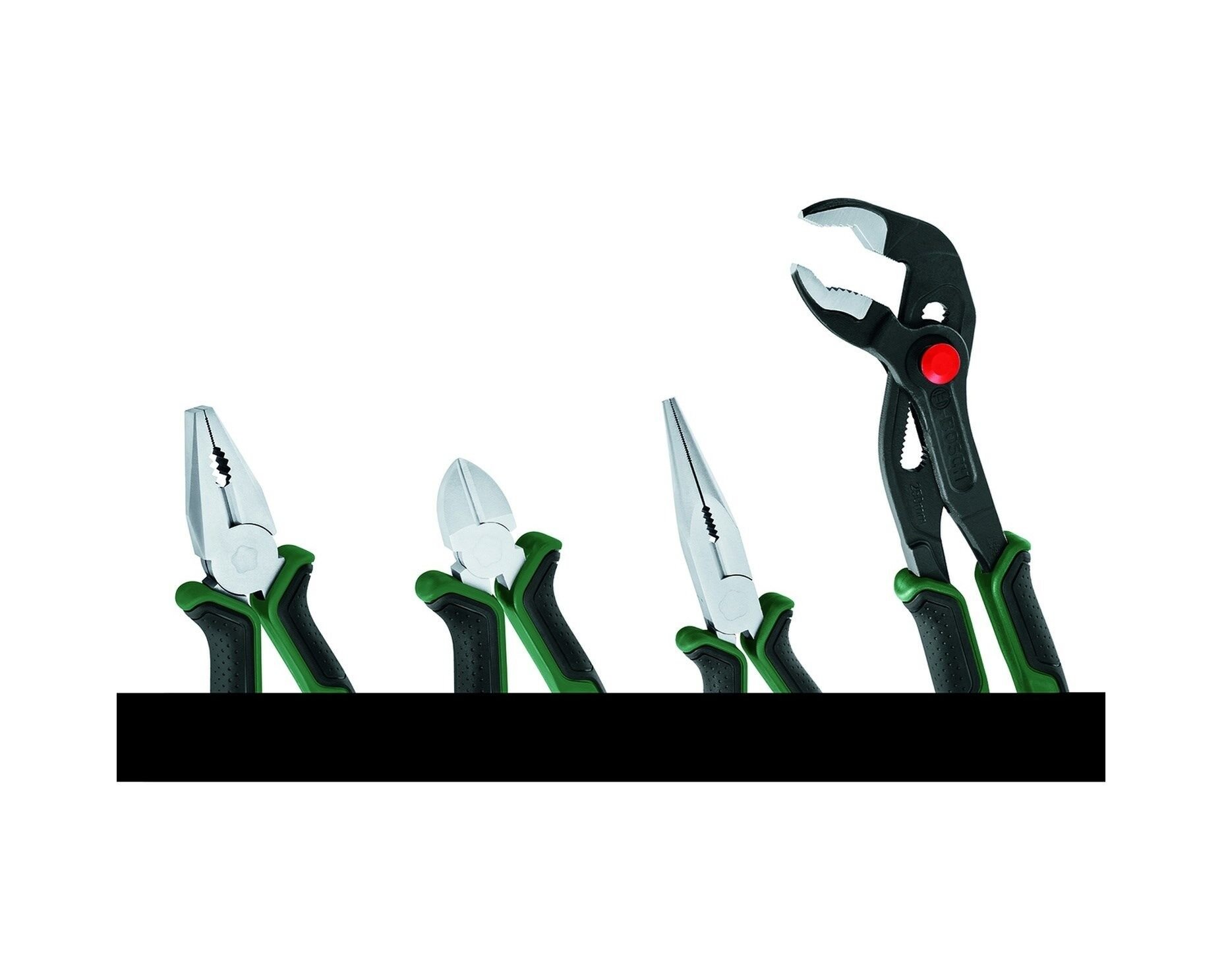 Bosch 1600A02W7K 4'Lü Pense Yan Keski Kargaburun Boru Anahtarı Seti