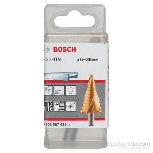 Bosch  - Kademeli Matkap Ucu Hss-Tin - 6 - 39 Mm, 10,0 Mm, 93,5 Mm