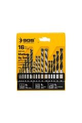 SGS1418 16 PARÇA AHŞAP/METAL/BETON MATKAP UCU SETİ