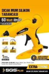SGS5291 Elektrikli Sıcak Kalın Mum Silikon 60 Watt Standlı
