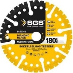 SGS2362 Çok Amaçlı Multı-Materıal Elmas Kesme Diski 180 mm