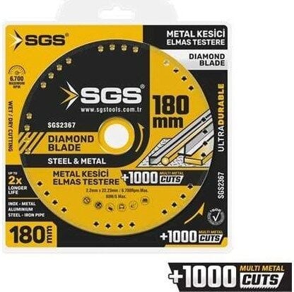 SGS2367 Vakumlu Elmas Multı-Metal Kesici 180 mm