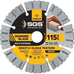 SGS2335 115MM Soketli Elmas Testere Multi Material