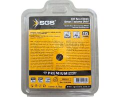 SGS2313 Elmas Beton Mermer Granit Taşlama Diski - Çift Sıra - 115 Mm