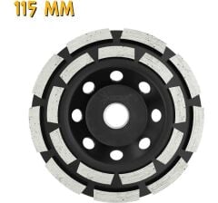 SGS2313 Elmas Beton Mermer Granit Taşlama Diski - Çift Sıra - 115 Mm