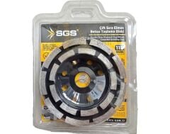 SGS2313 Elmas Beton Mermer Granit Taşlama Diski - Çift Sıra - 115 Mm
