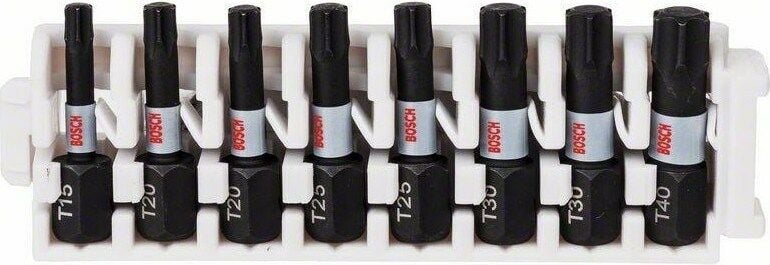 Bosch Impact Ctrl Bits Uç T15-T40 25 mm 8'li