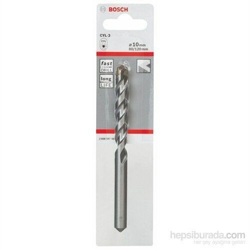 Bosch  - Beton Matkap Ucu Cyl-3 - 10 X 80 X 120 Mm, D 9 Mm