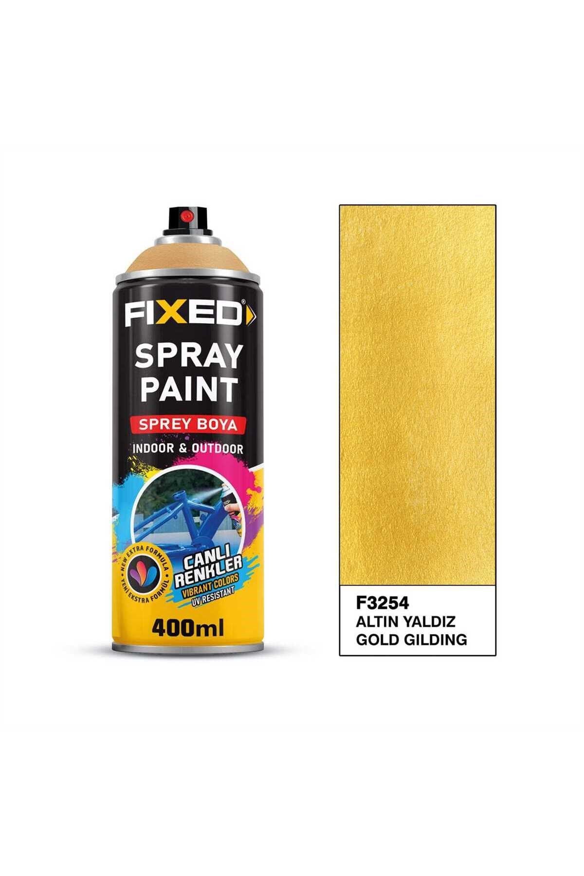SGS FİXED F3254 AKRİLİK SPREY BOYA ROSE ALTIN YALDIZ EFEKT  1.KALİTE 400 ML