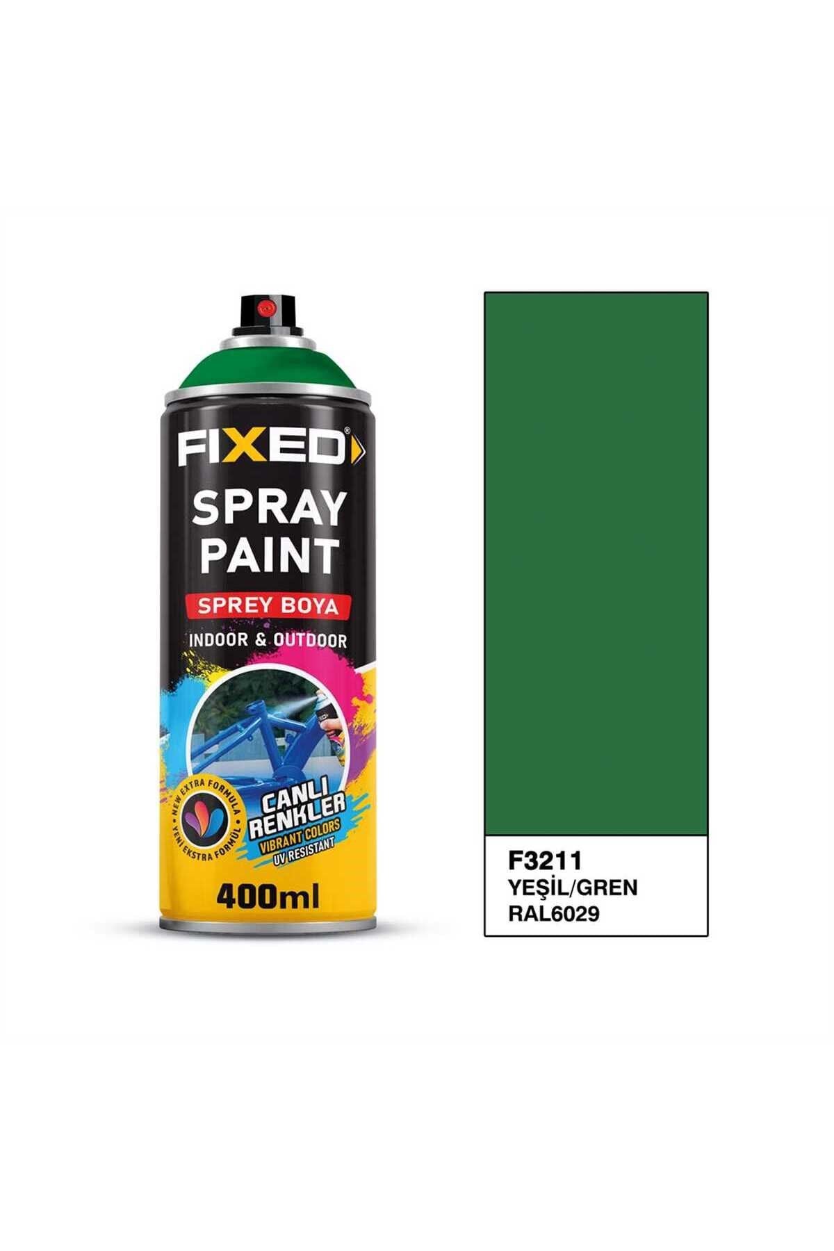 SGS FİXED F3211 AKRİLİK SPREY BOYA YEŞİL (RAL6029) 400 ML
