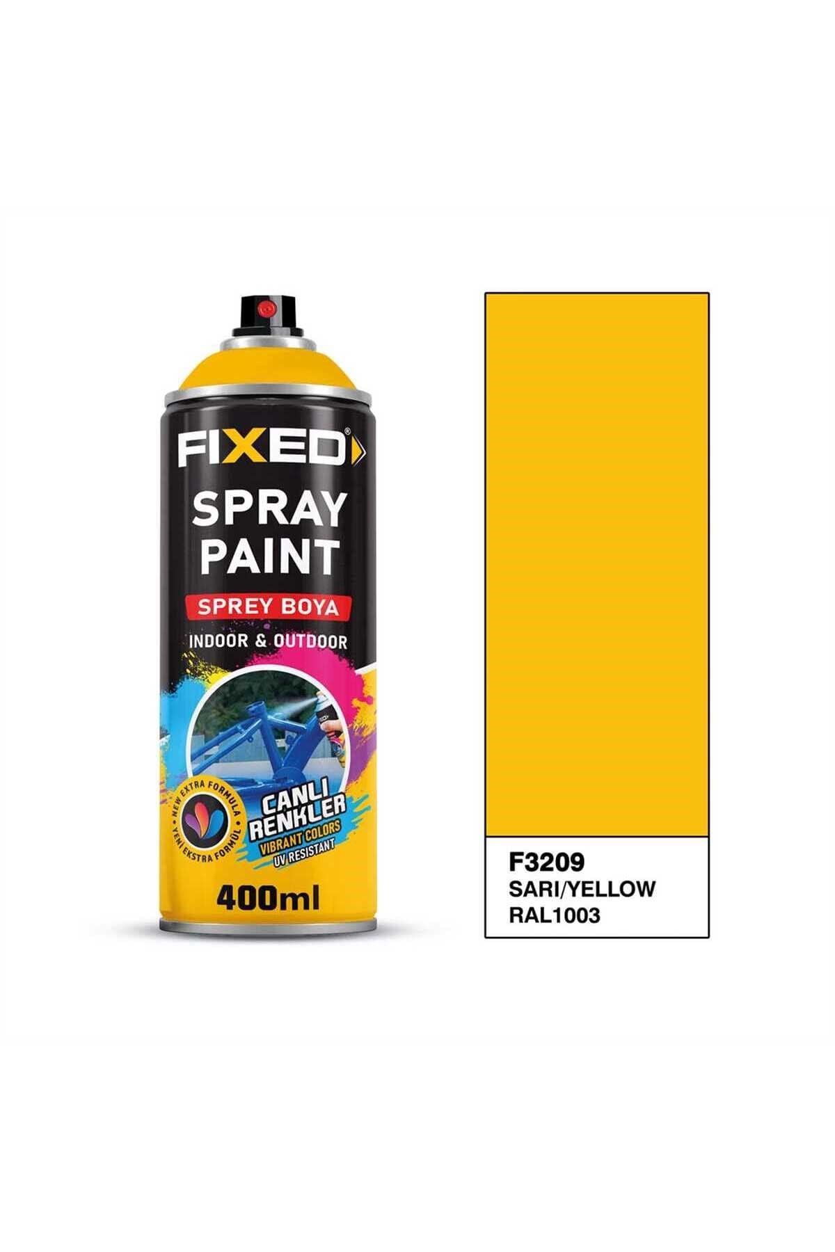 SGS FİXED F3209 SPREY BOYA AKRİLİK TAXI SARI (RAL1003) 400 ML