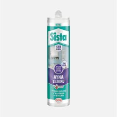 Sista Neutral Silikon (Ayna Silikonu-Beyaz) 280 ml