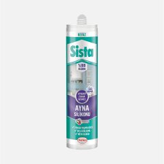 Sista Beyaz Ayna Silikonu 280 ml (7'li Paket)