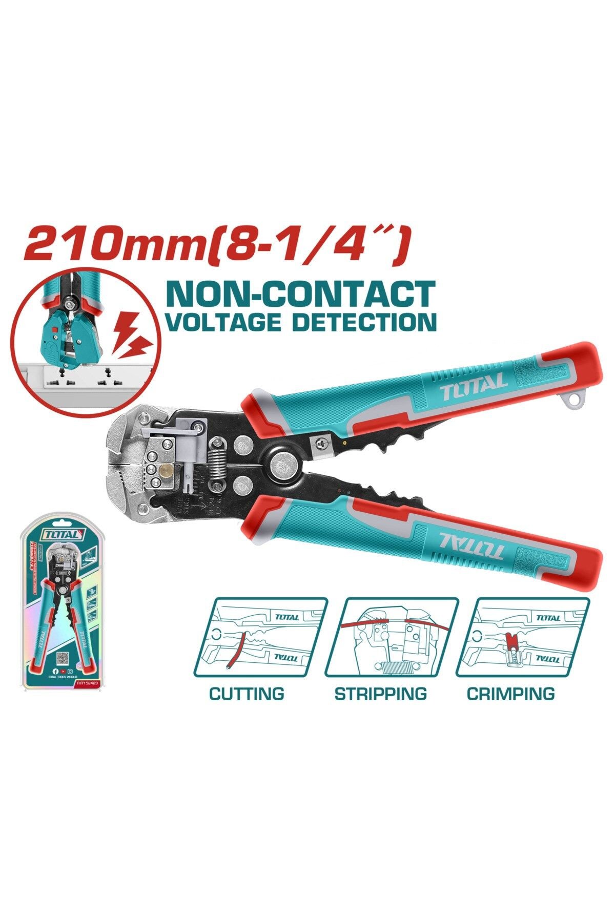 Voltaj Algılayıcılı Otomatik Kablo Soyma THT152429