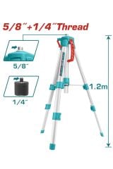 Total TLLT01152 Lazer Distomat Hizalama için Tripodv