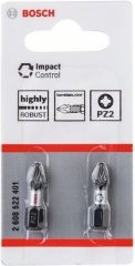 Bosch Impact Yıldız Bits Uç PZ2X25 mm 2'li 2608522401